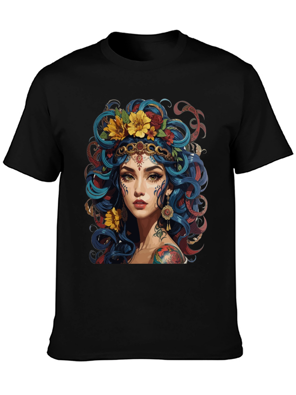 Bohemian Goddess Graphic T-Shirt