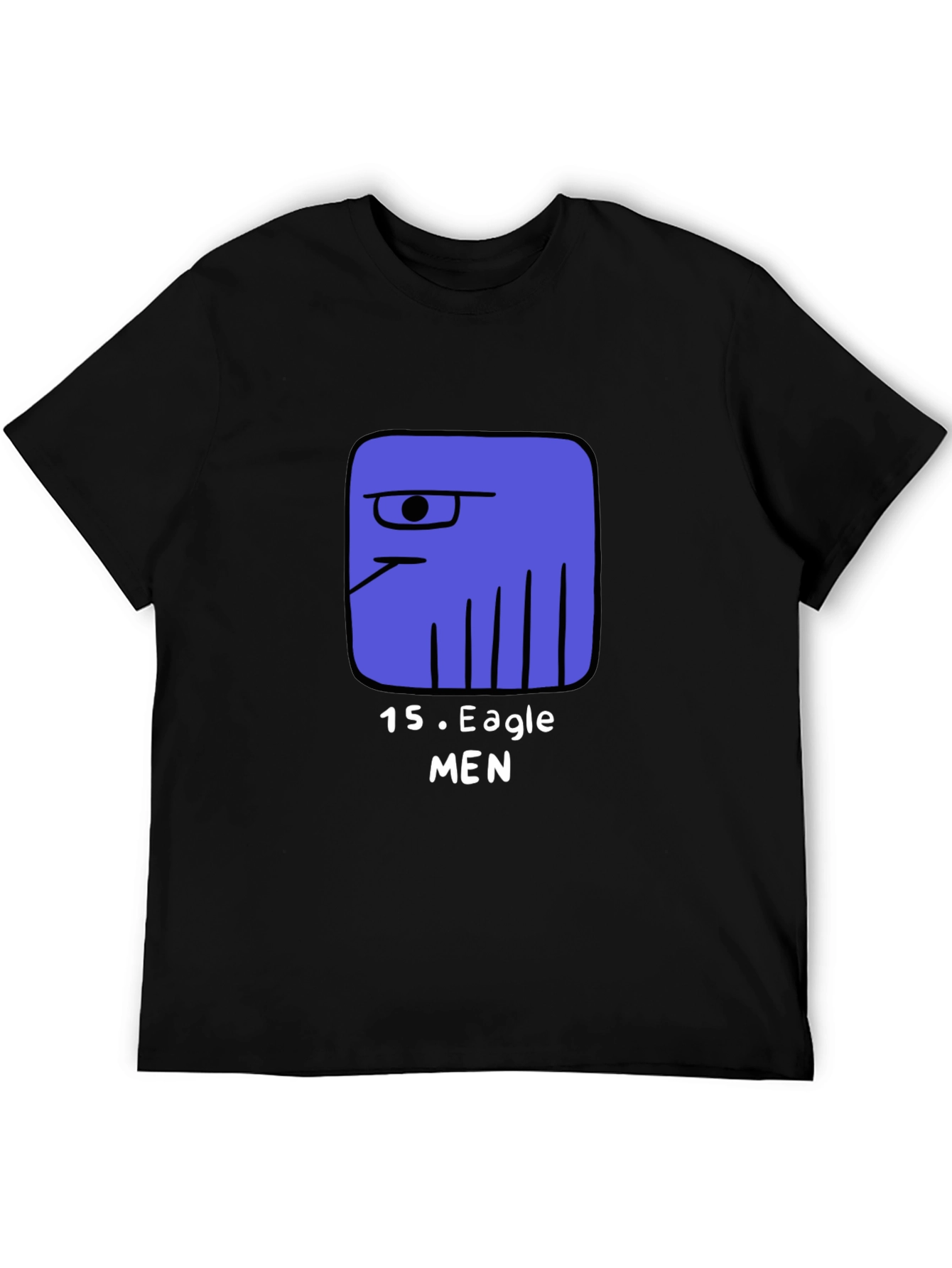 15 Eagle Men Graphic Tee - Black Short Sleeve