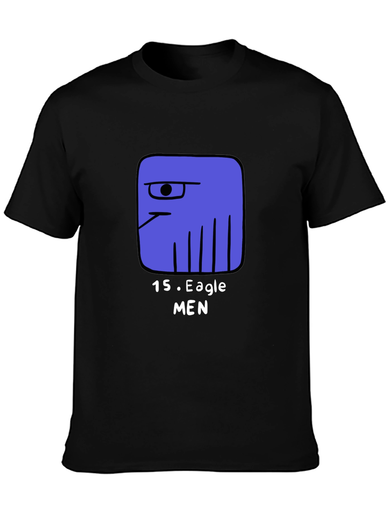 15 Eagle Men Graphic Tee - Black Short Sleeve
