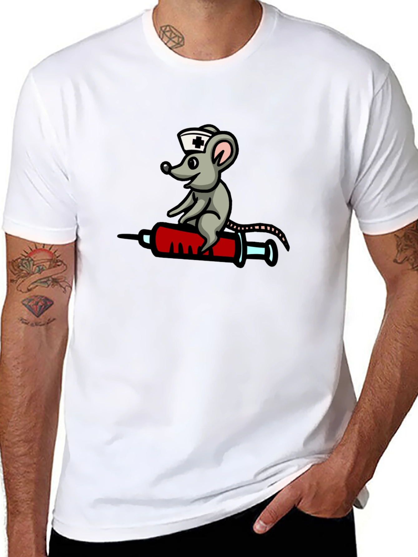 Nurse Rat Black T-Shirt
