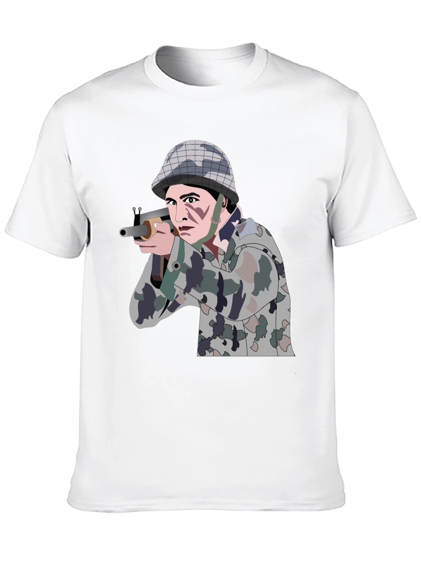 Soldier Graphic Black T-Shirt