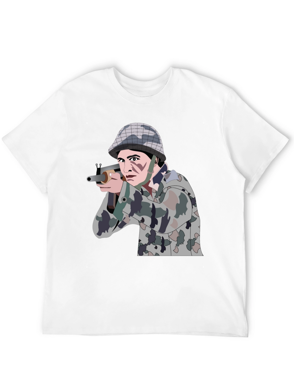 Soldier Graphic Black T-Shirt