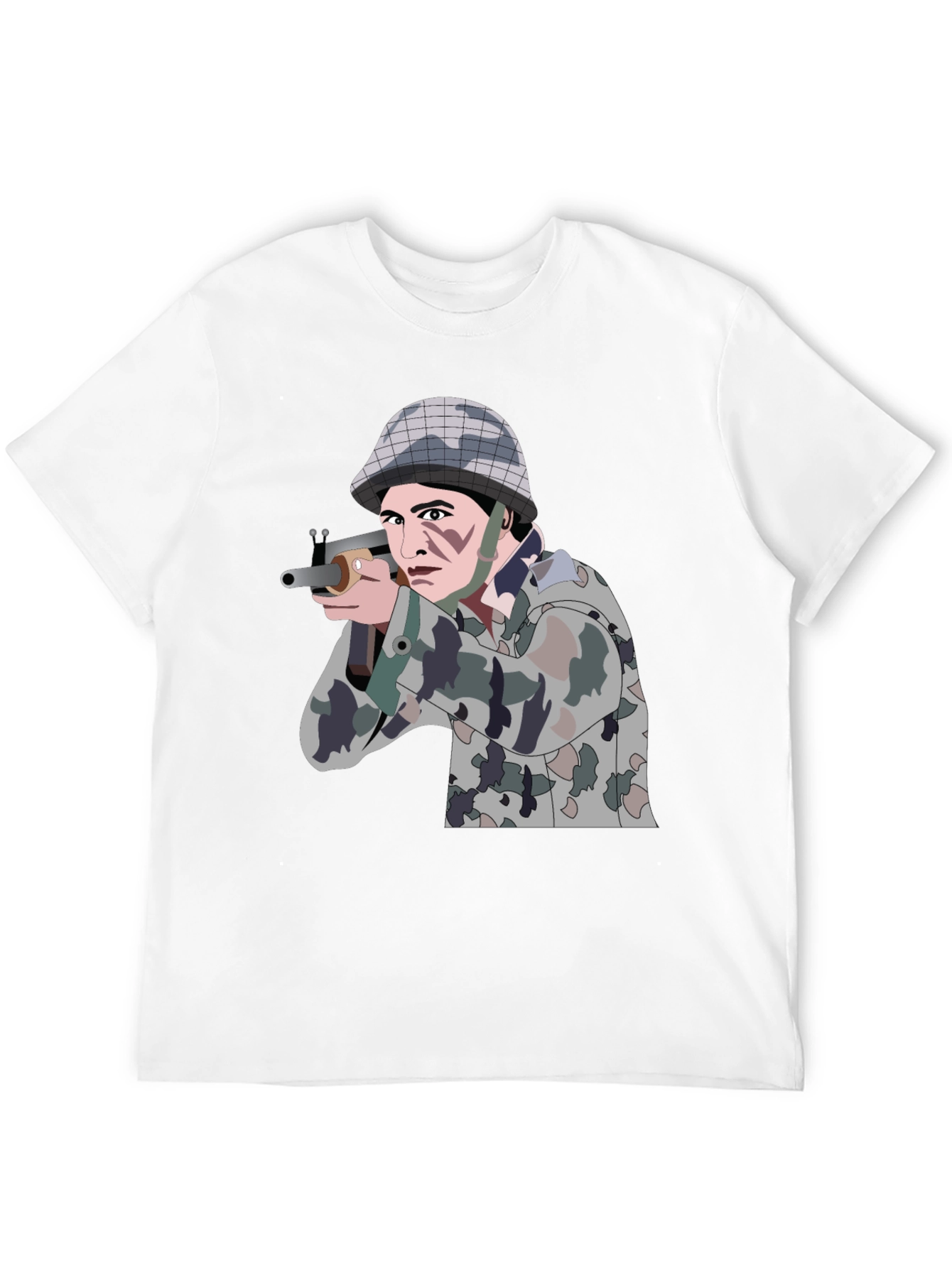 Soldier Graphic Black T-Shirt