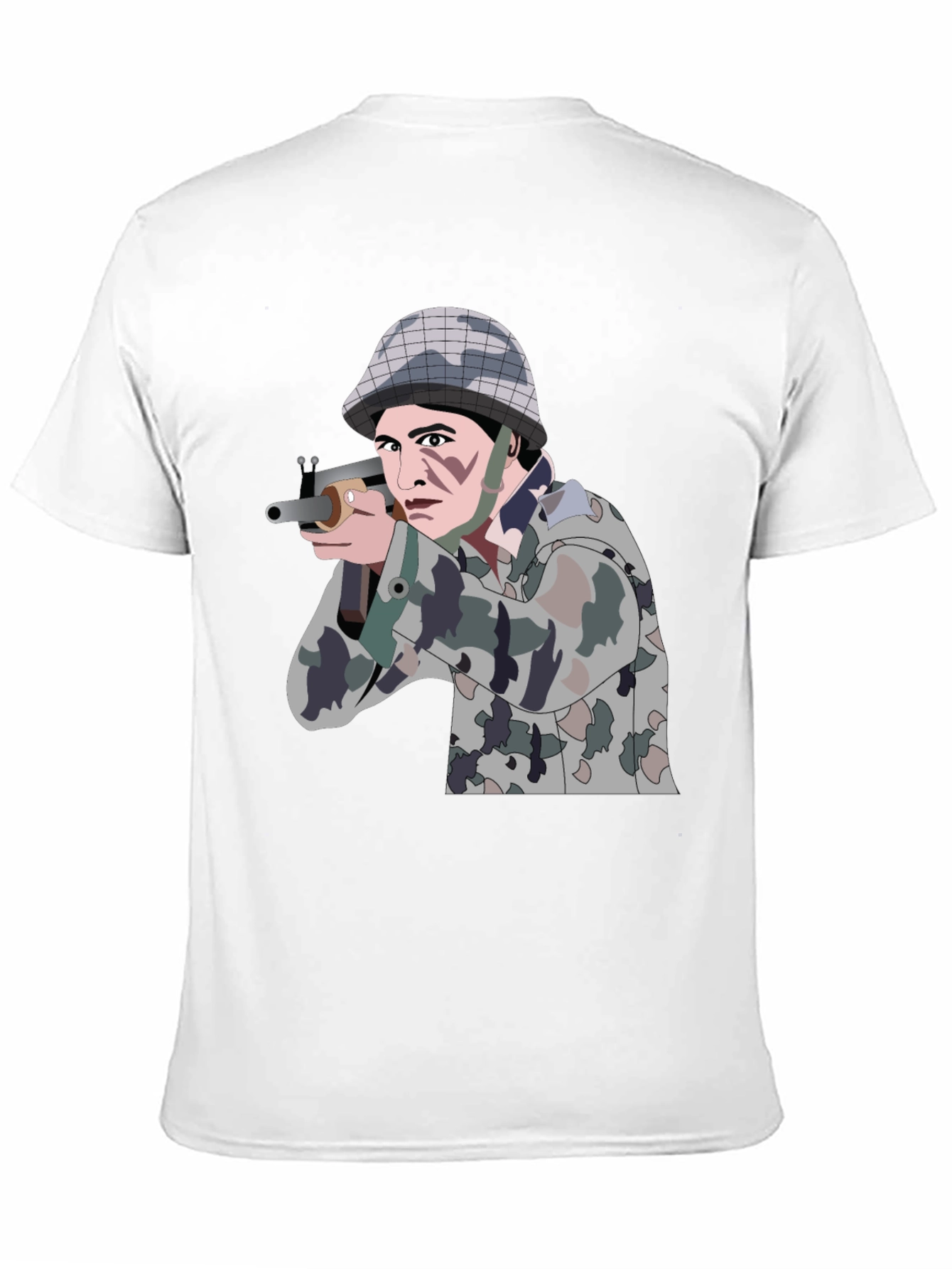 Soldier Graphic Black T-Shirt