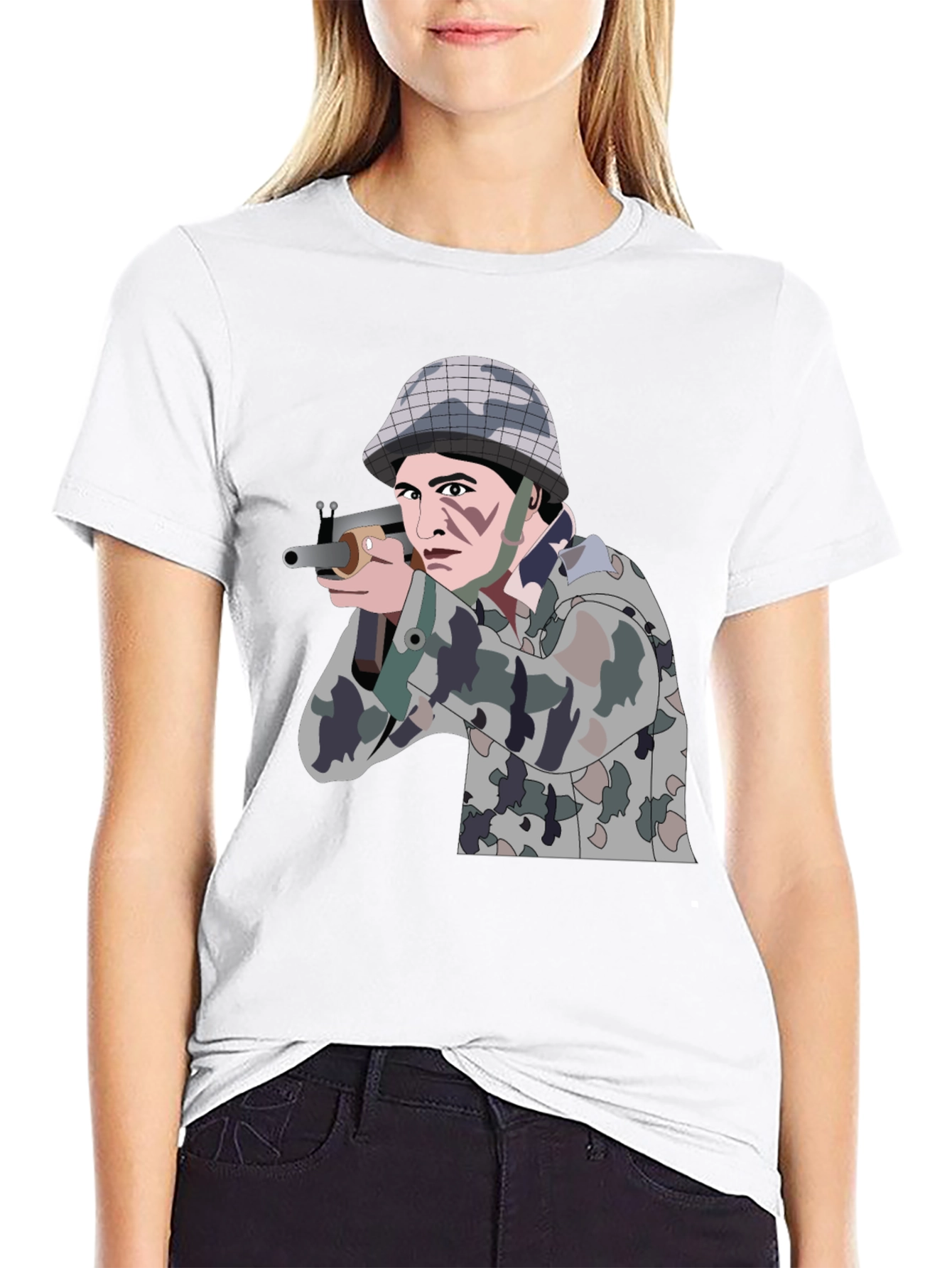 Soldier Graphic Black T-Shirt