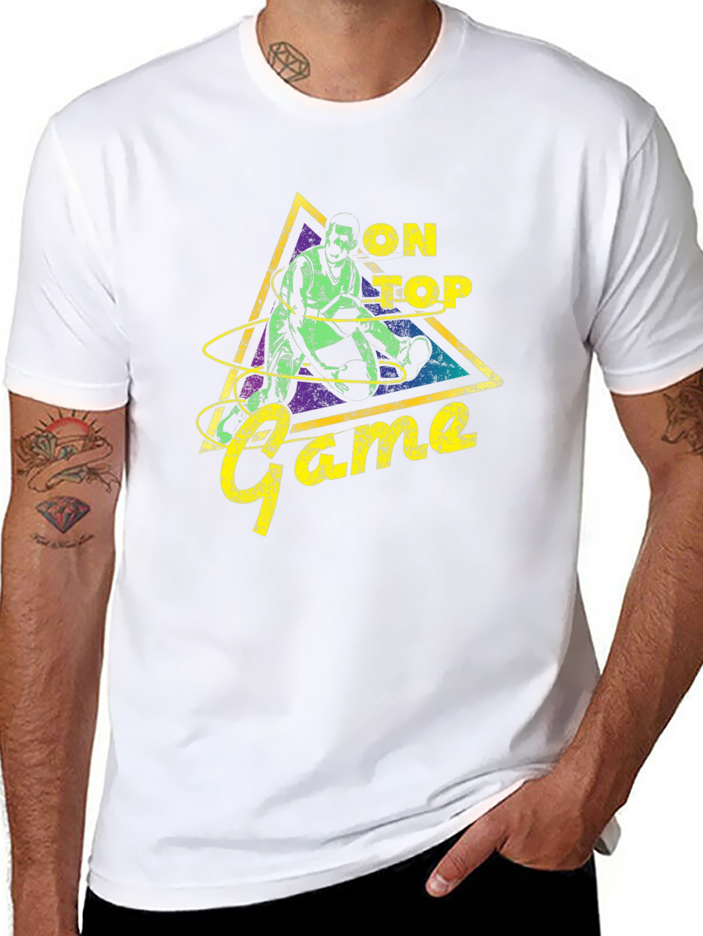 On Top Game Graphic Tee - Trendy Streetwear