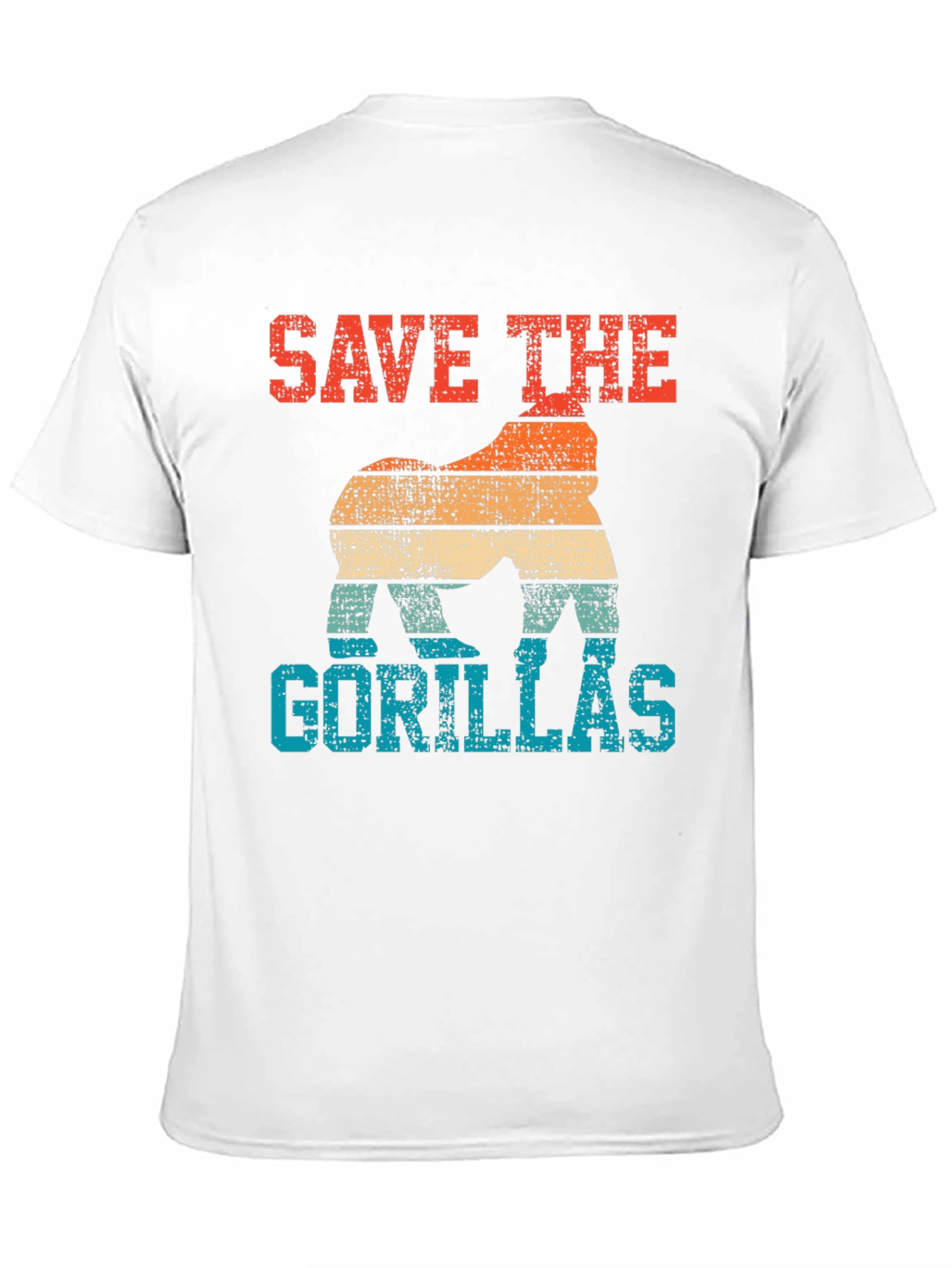 Save the Gorillas Retro T-Shirt