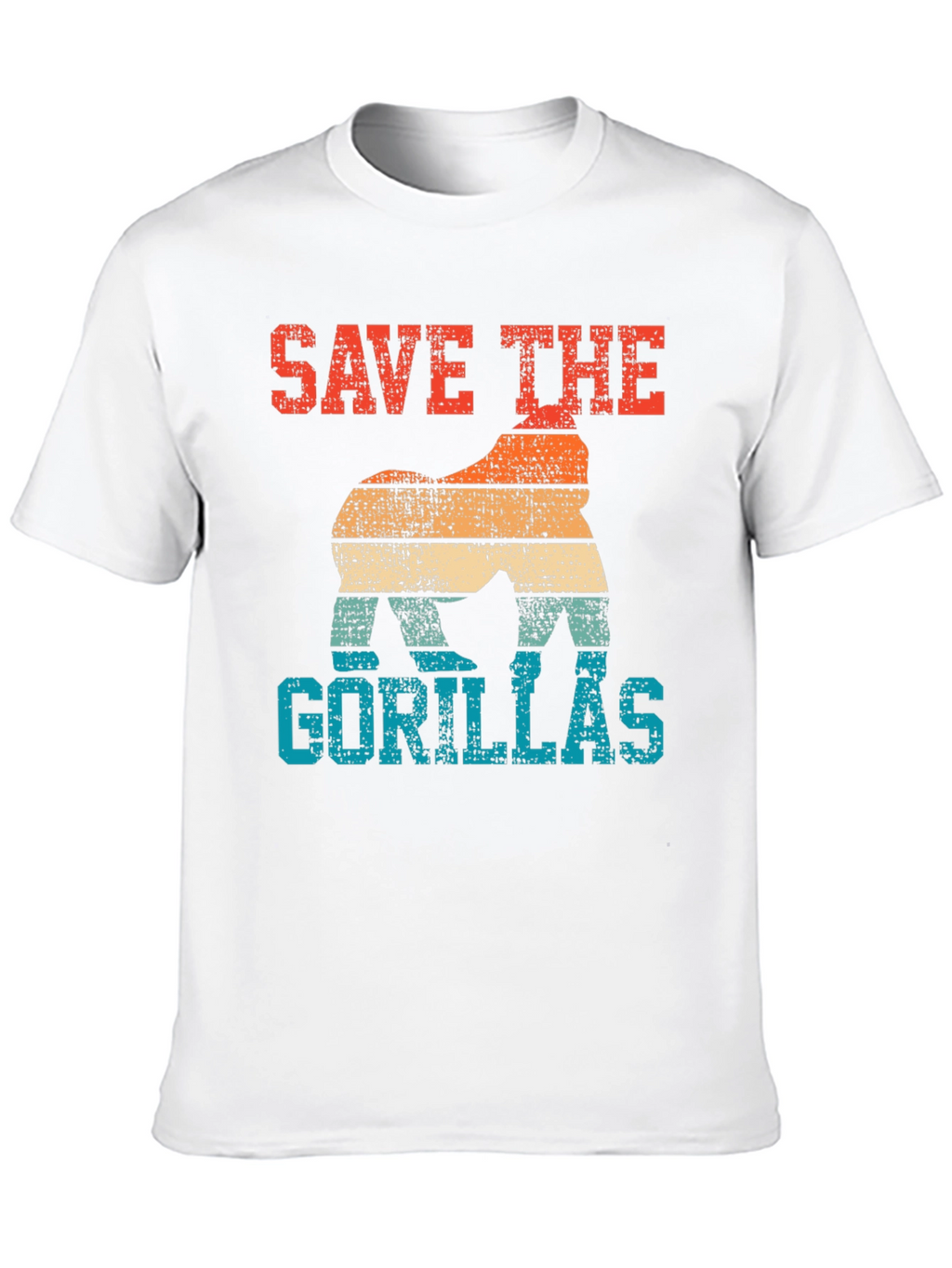 Save the Gorillas Retro T-Shirt