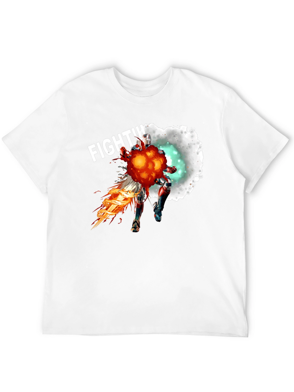 Fighting Hero Graphic T-Shirt - Black