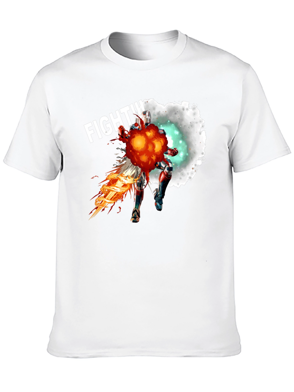 Fighting Hero Graphic T-Shirt - Black