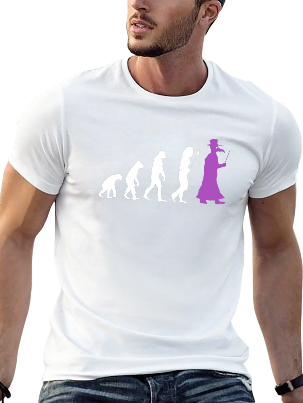 Evolution Plague Doctor T-Shirt
