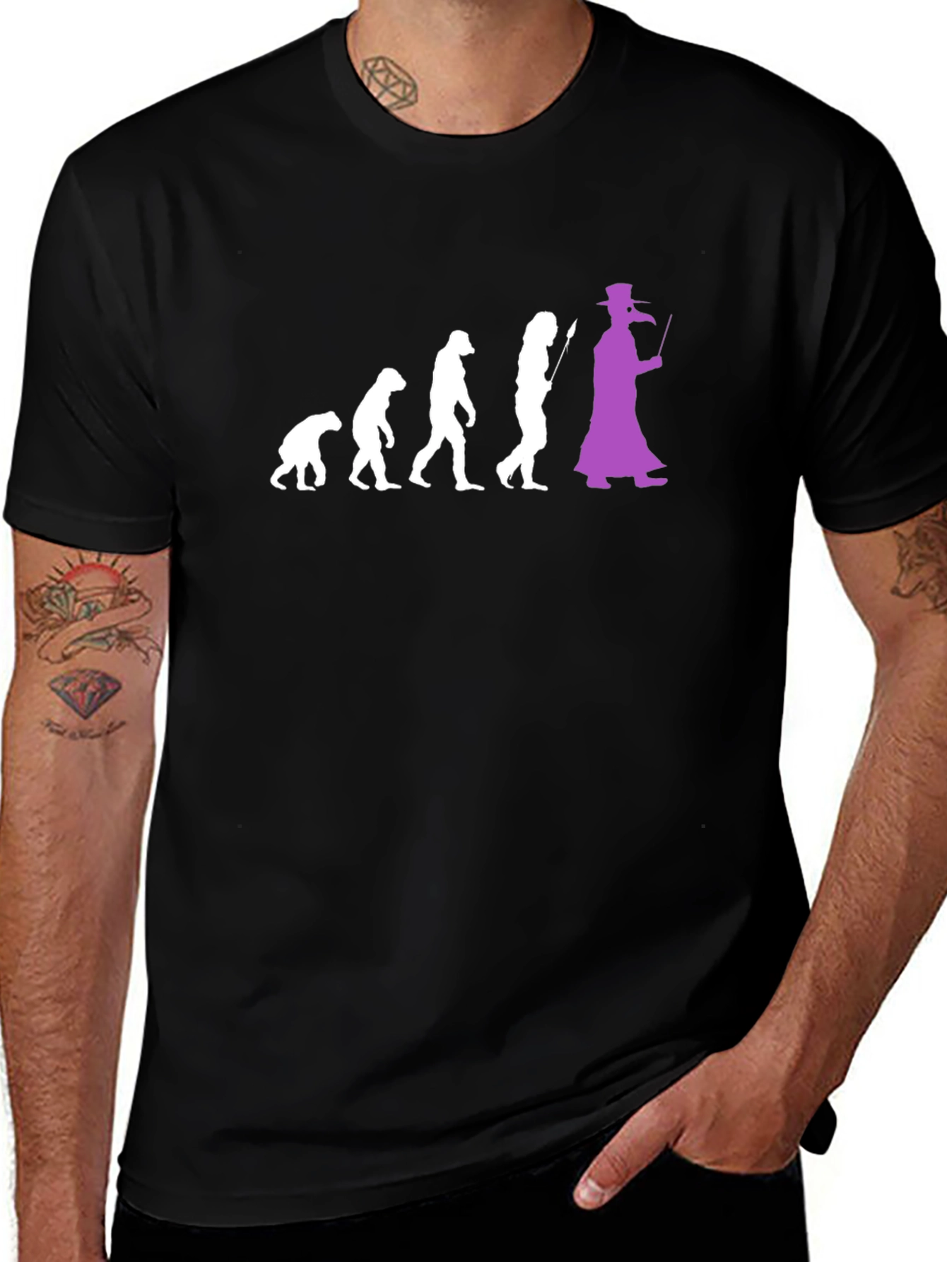 Evolution Plague Doctor T-Shirt