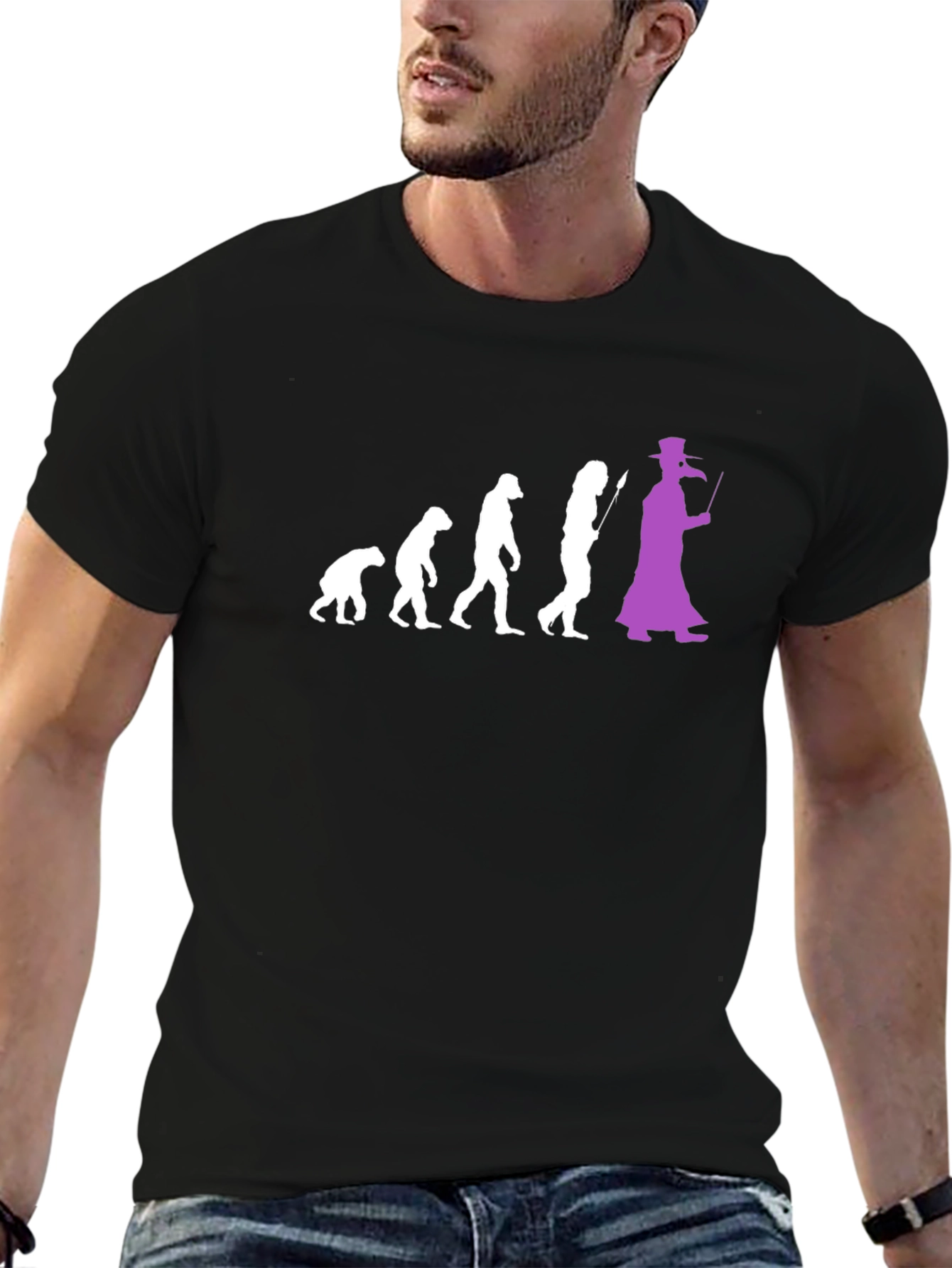 Evolution Plague Doctor T-Shirt