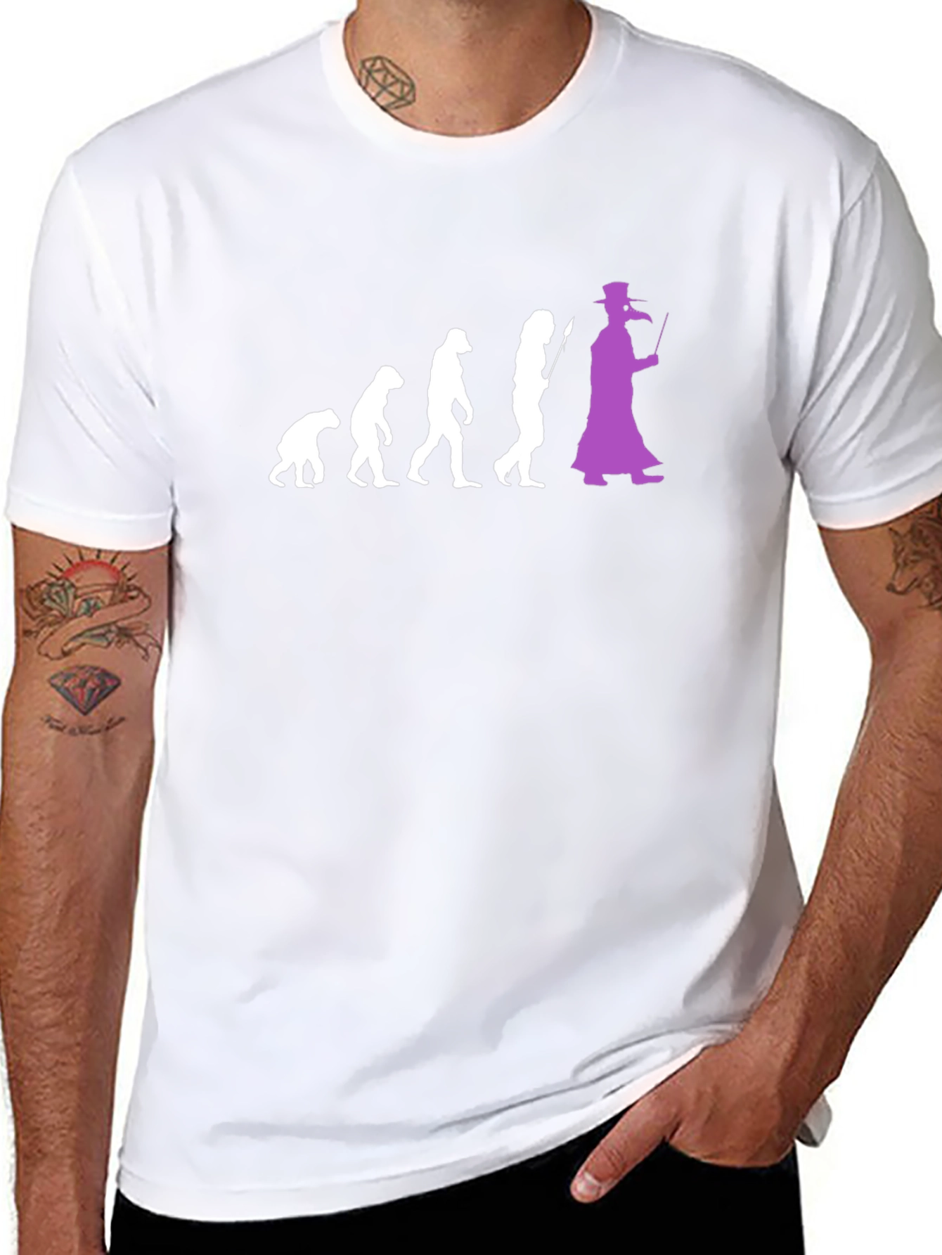 Evolution Plague Doctor T-Shirt
