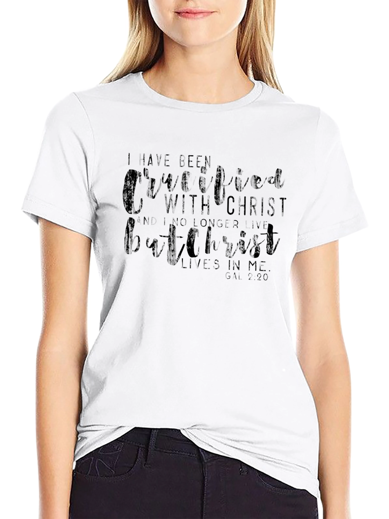 Crucified with Christ Graphic Tee - Black