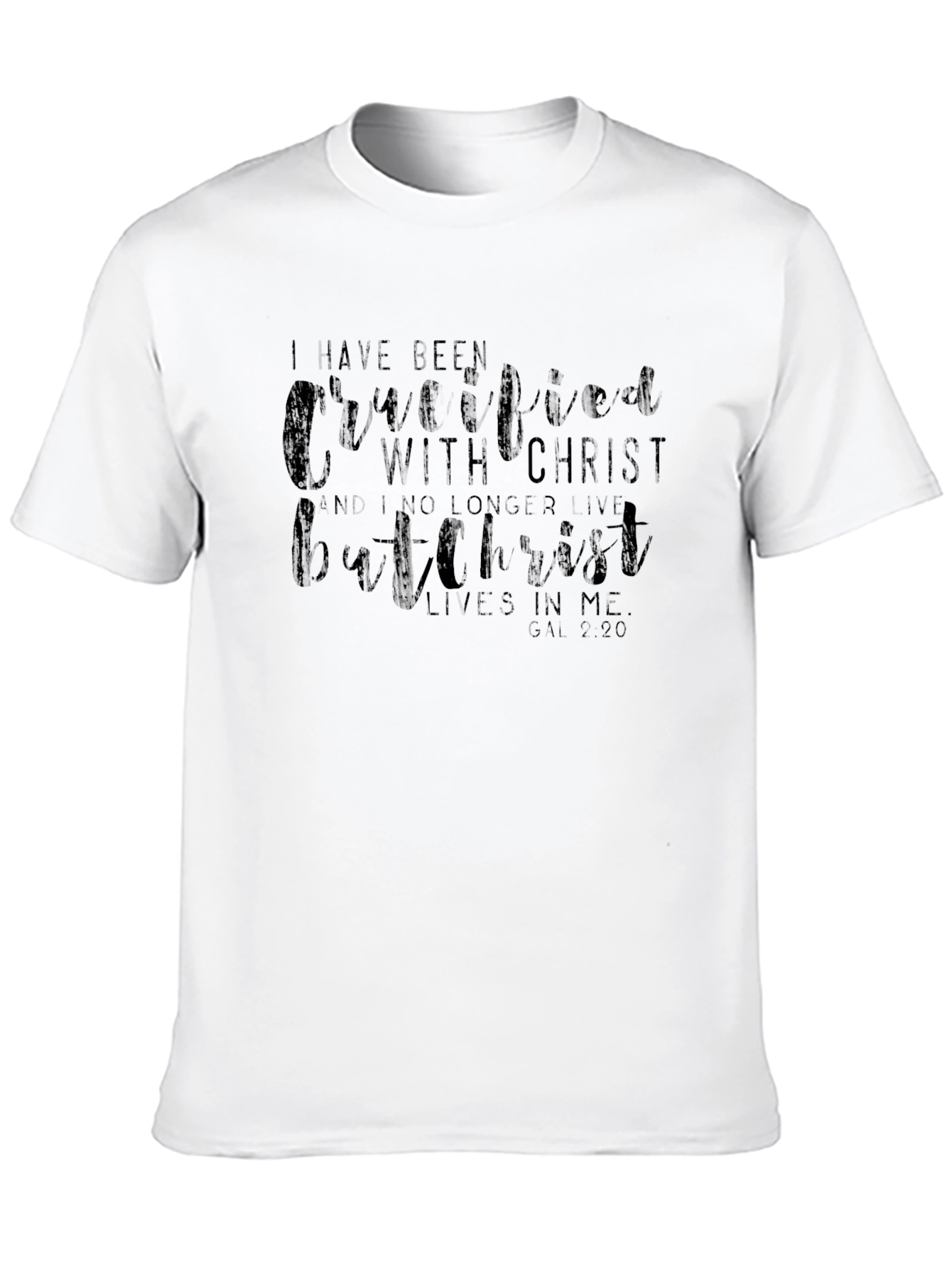 Crucified with Christ Graphic Tee - Black