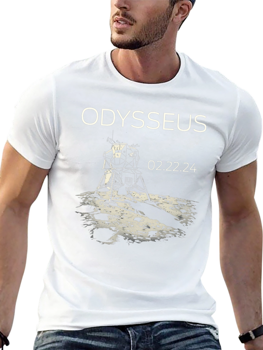 Odysseus Moon Landing T-Shirt - 02.22.24