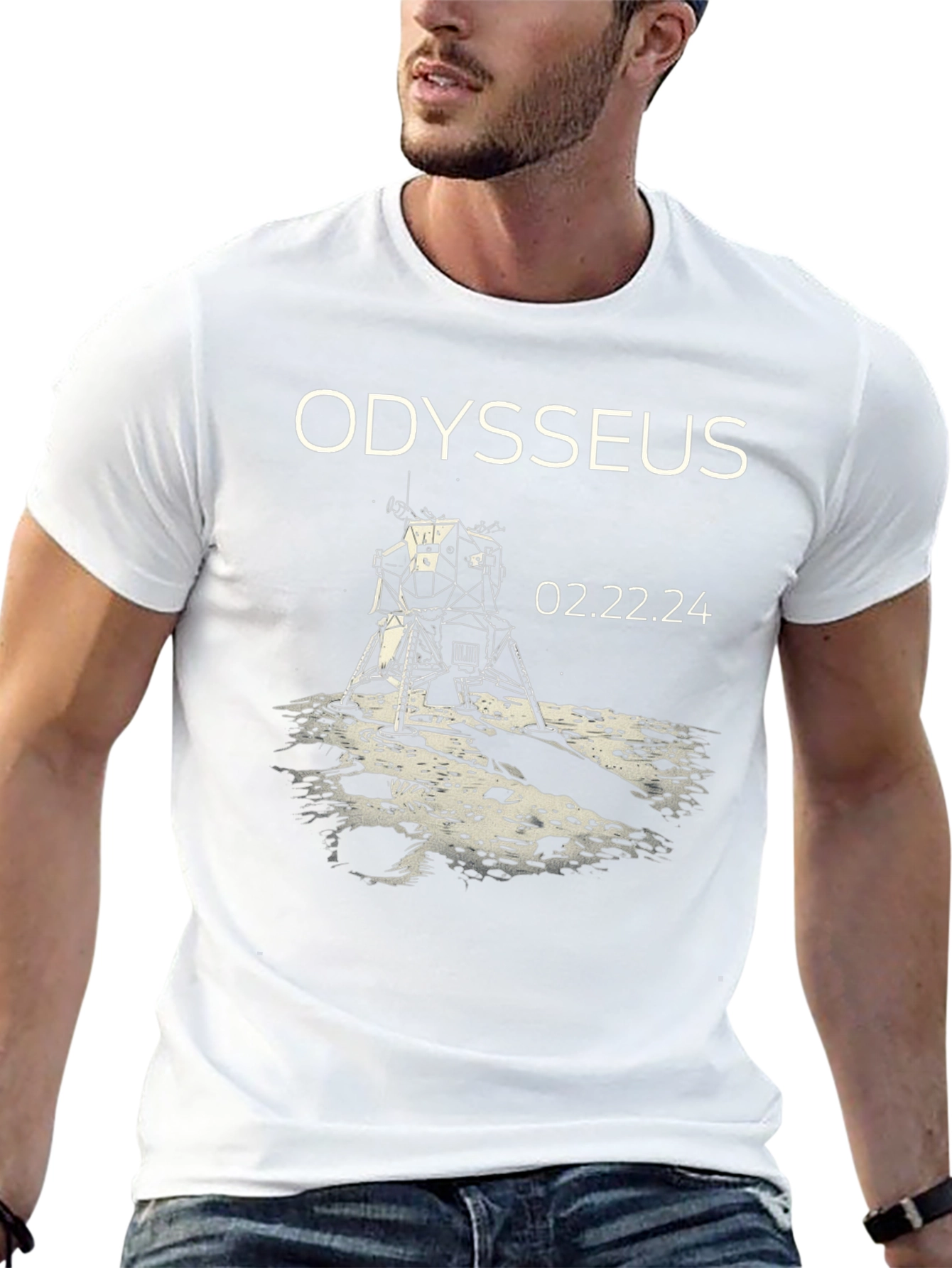 Odysseus Moon Landing T-Shirt - 02.22.24