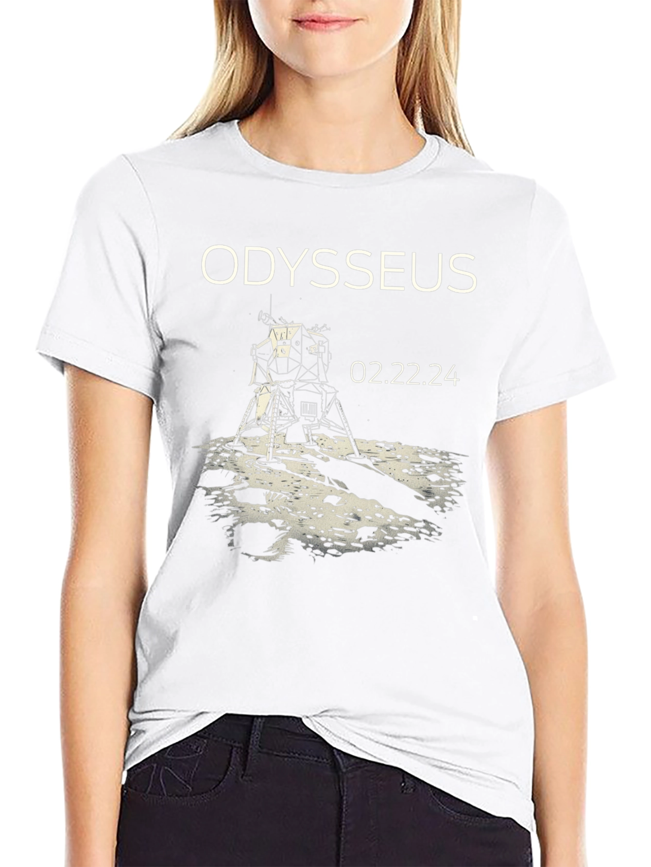Odysseus Moon Landing T-Shirt - 02.22.24