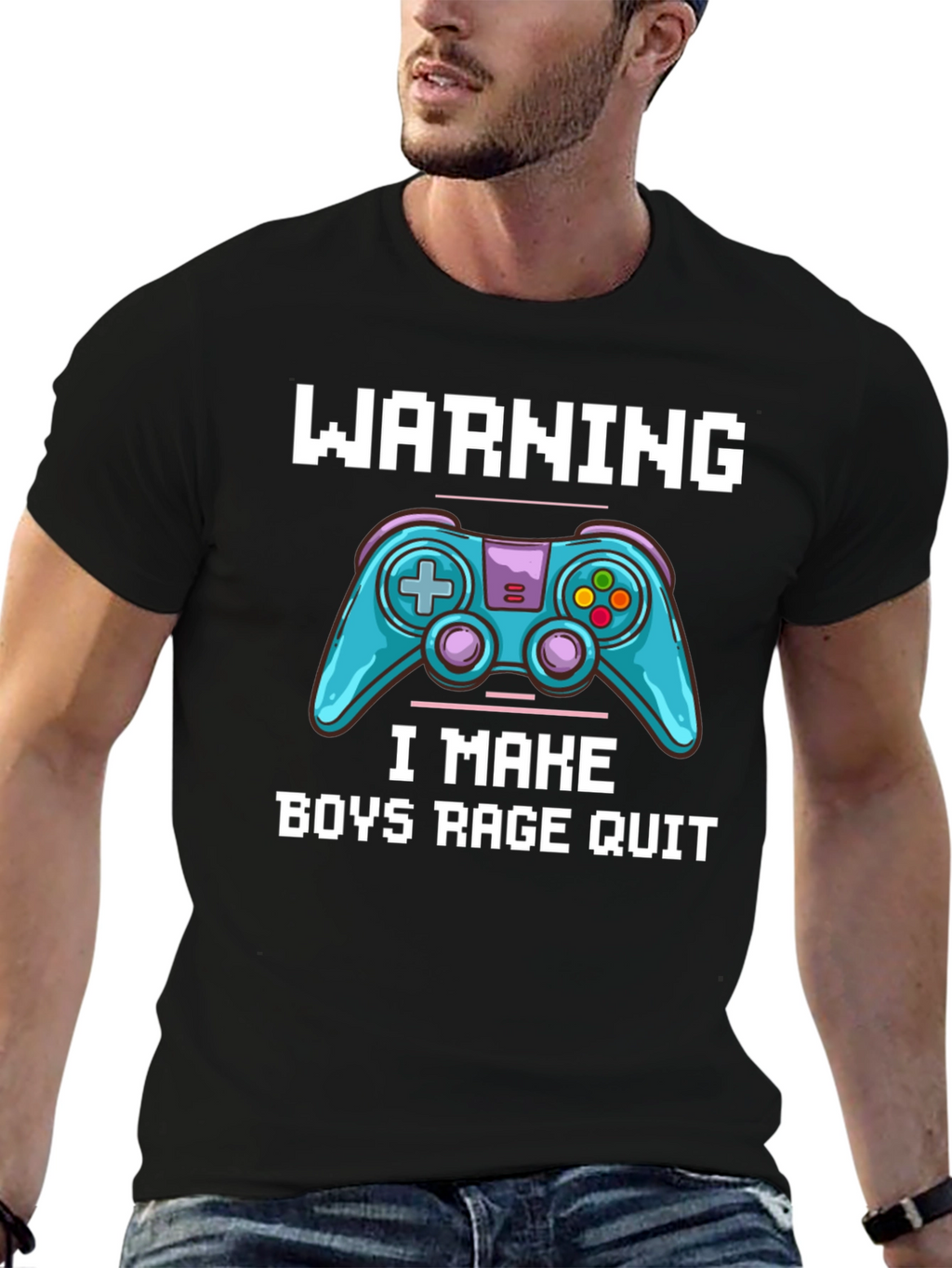 Gamer T-Shirt: Warning I Make Boys Rage Quit