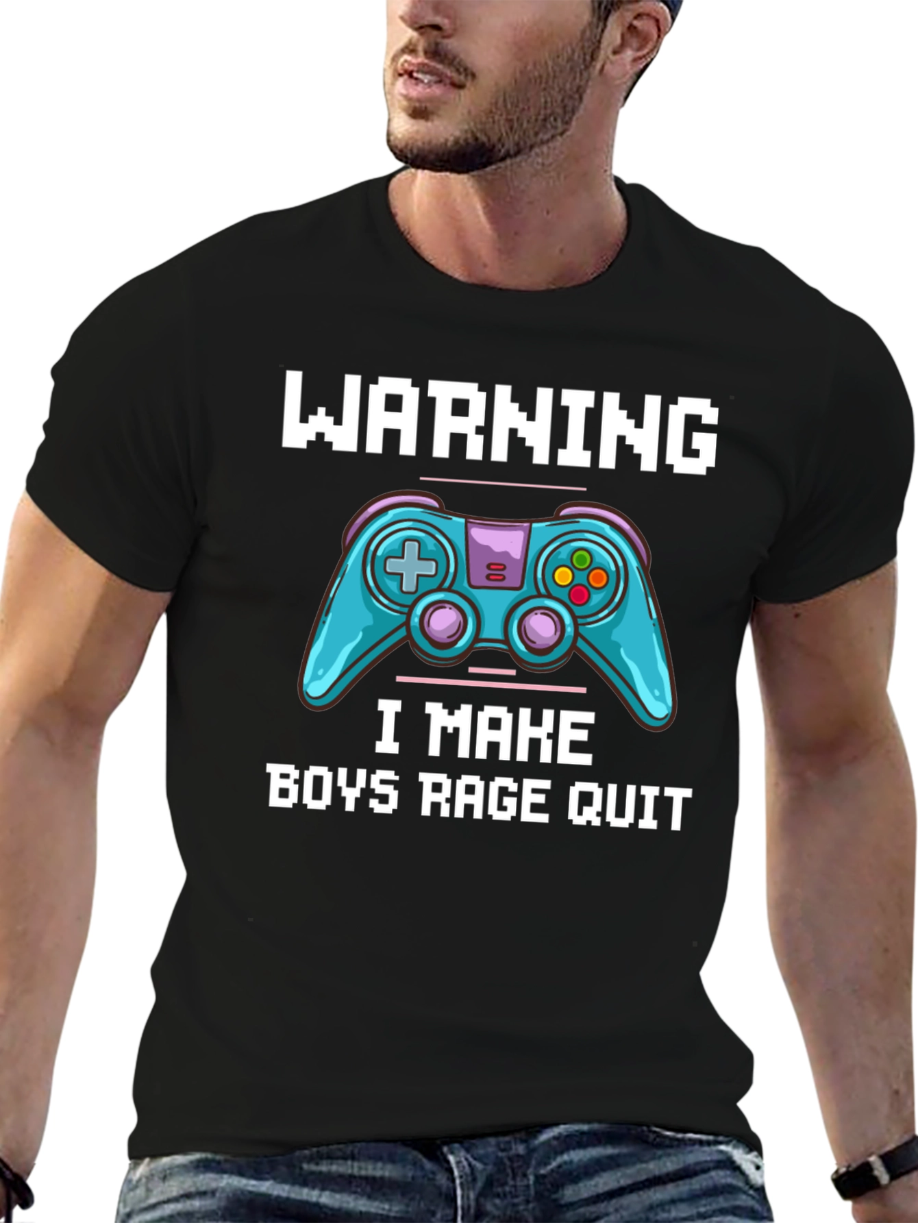 Gamer T-Shirt: Warning I Make Boys Rage Quit