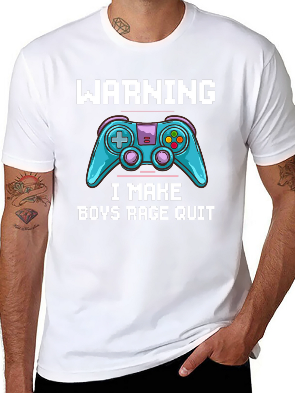 Gamer T-Shirt: Warning I Make Boys Rage Quit