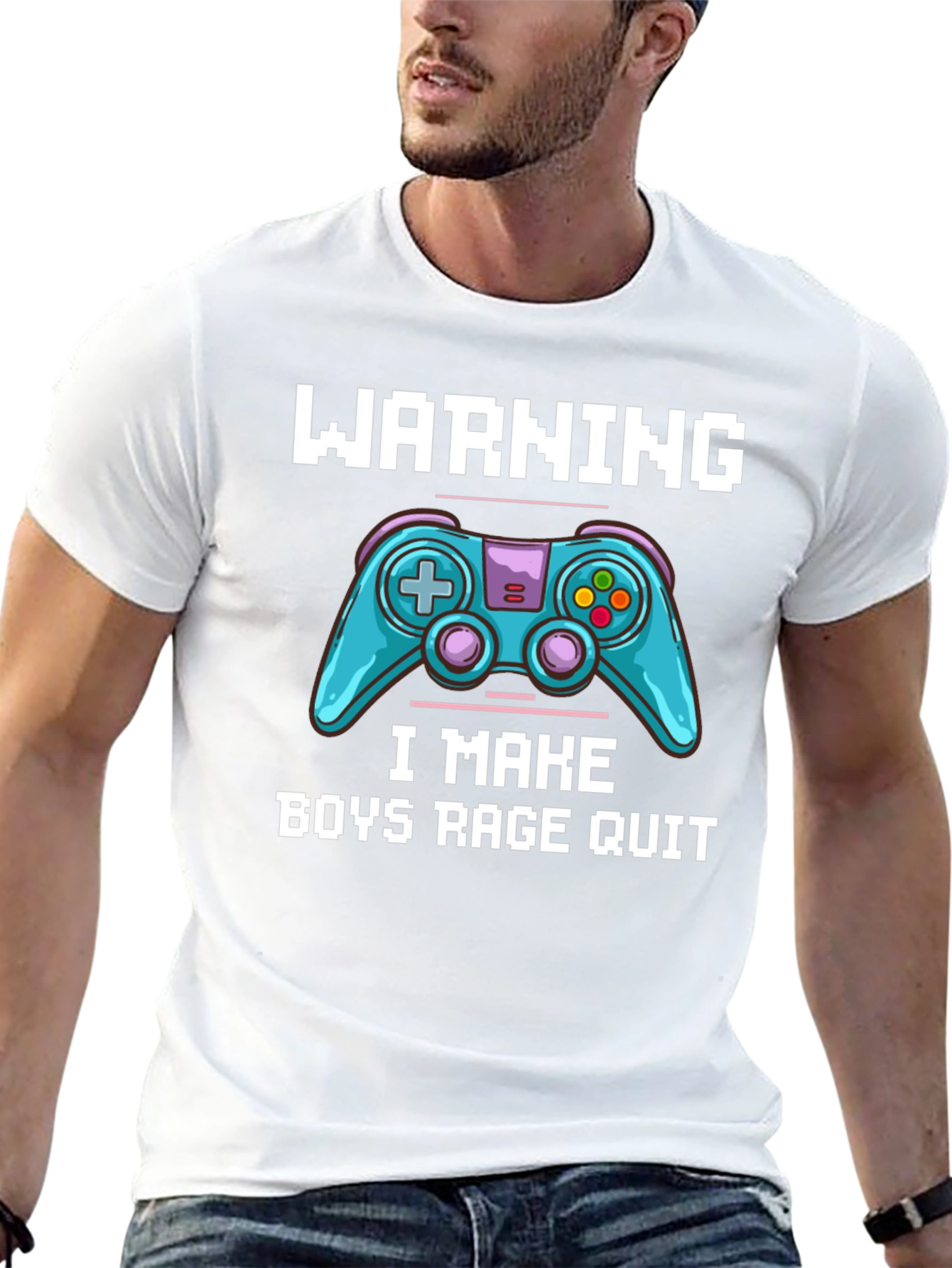 Gamer T-Shirt: Warning I Make Boys Rage Quit