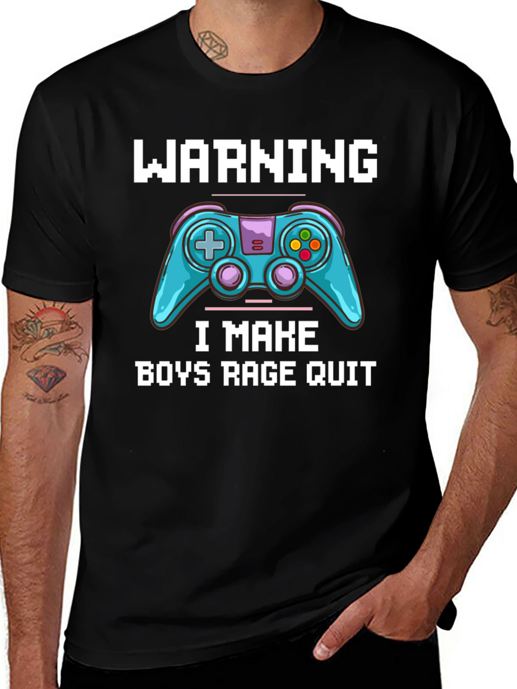Gamer T-Shirt: Warning I Make Boys Rage Quit