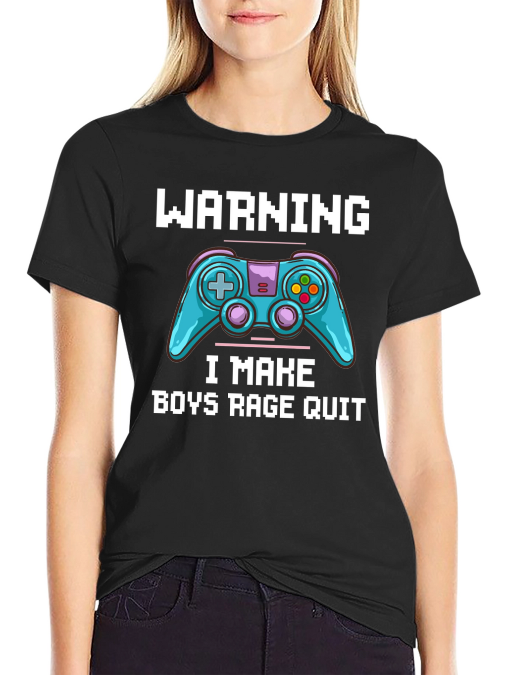 Gamer T-Shirt: Warning I Make Boys Rage Quit
