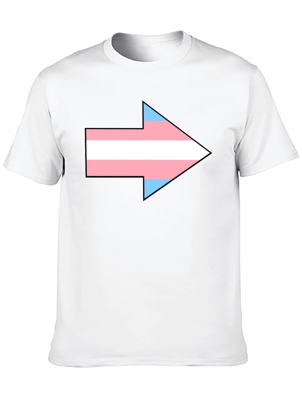 Transgender Pride Arrow Graphic Tee - Black