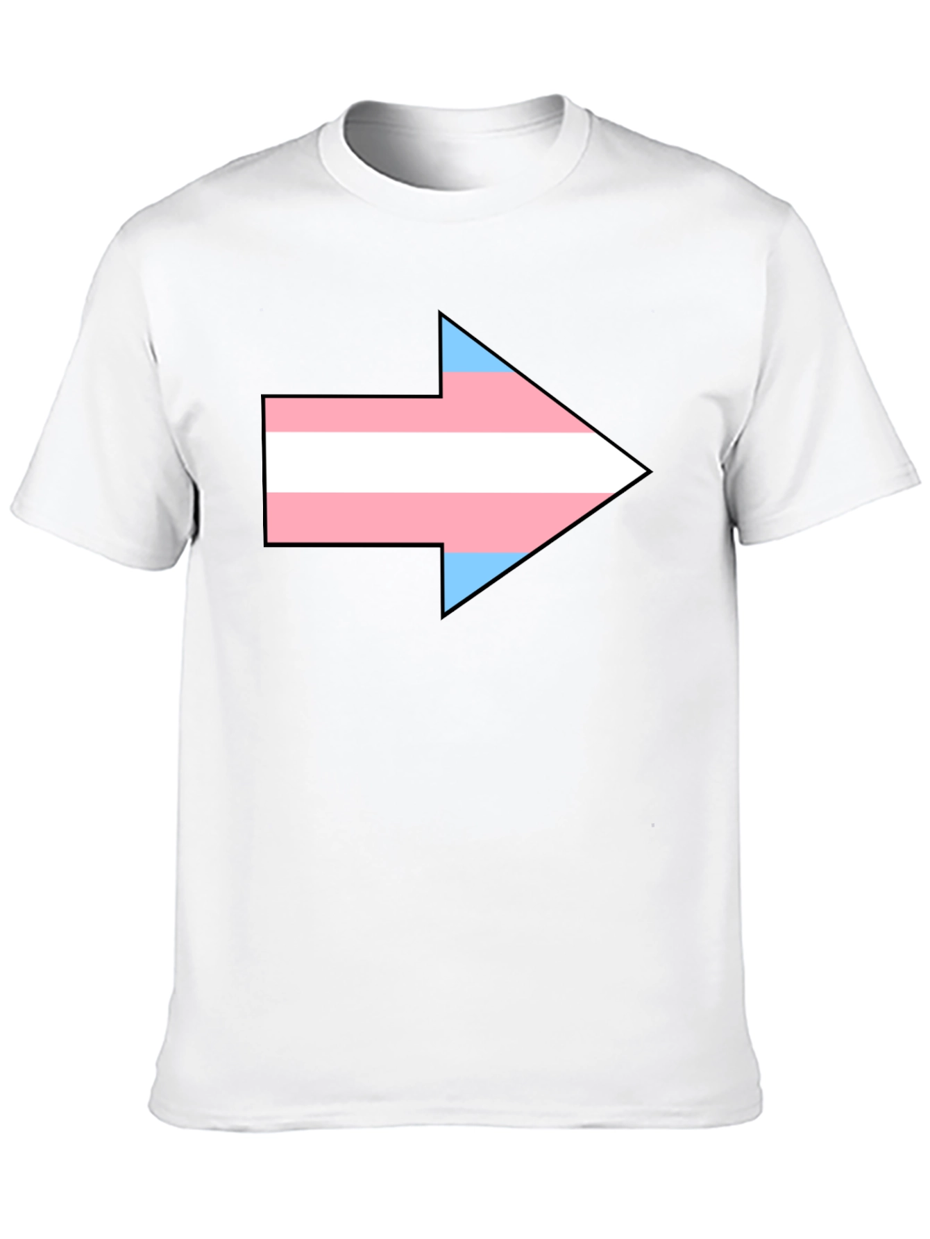 Transgender Pride Arrow Graphic Tee - Black