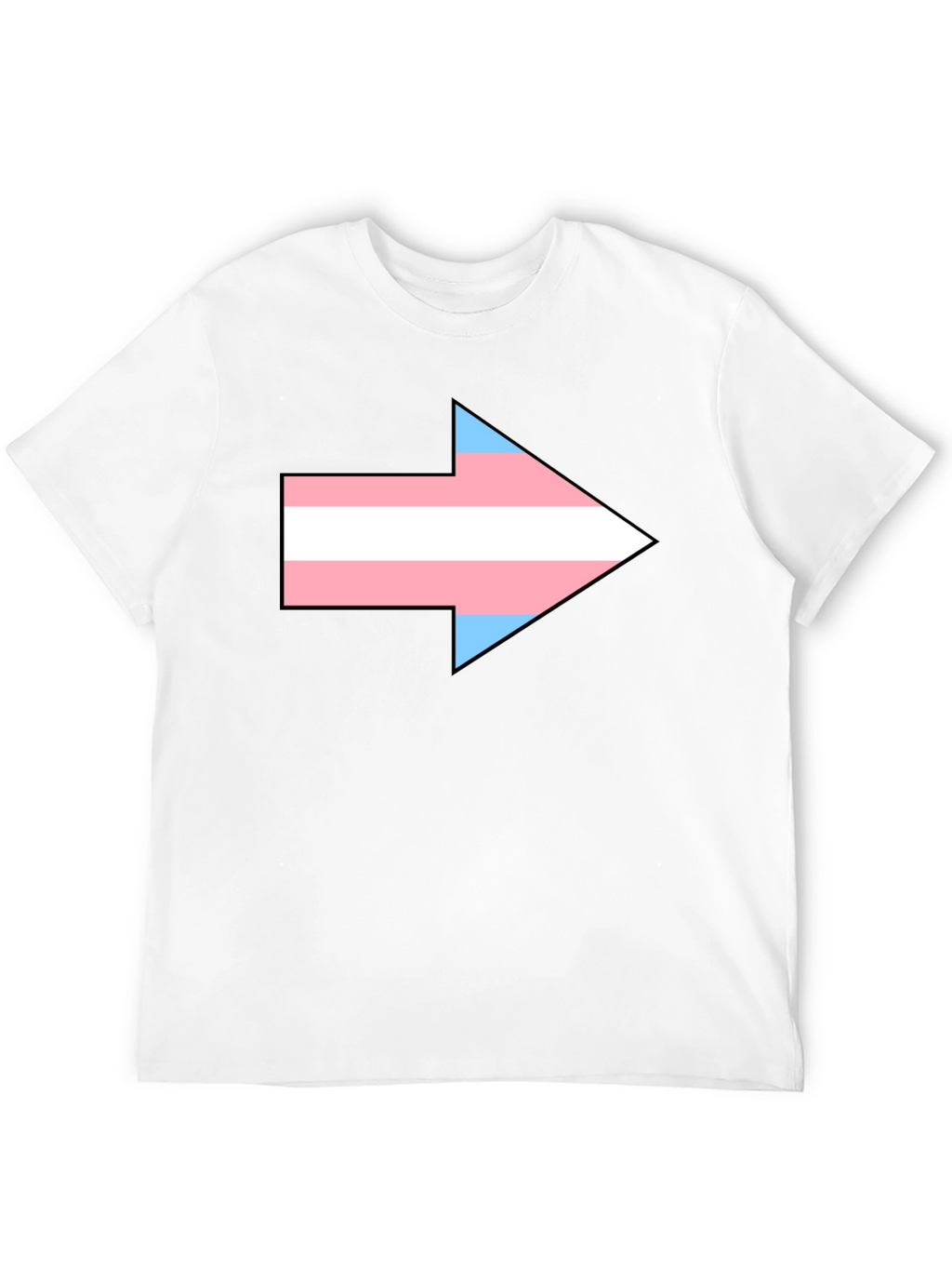 Transgender Pride Arrow Graphic Tee - Black