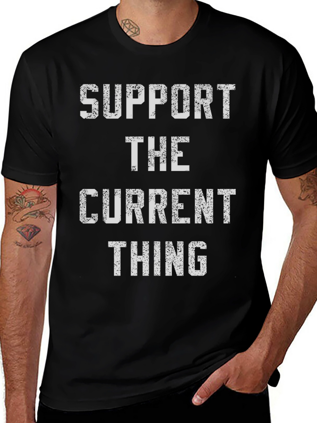 Support the Current Thing - Novelty Graphic Tee