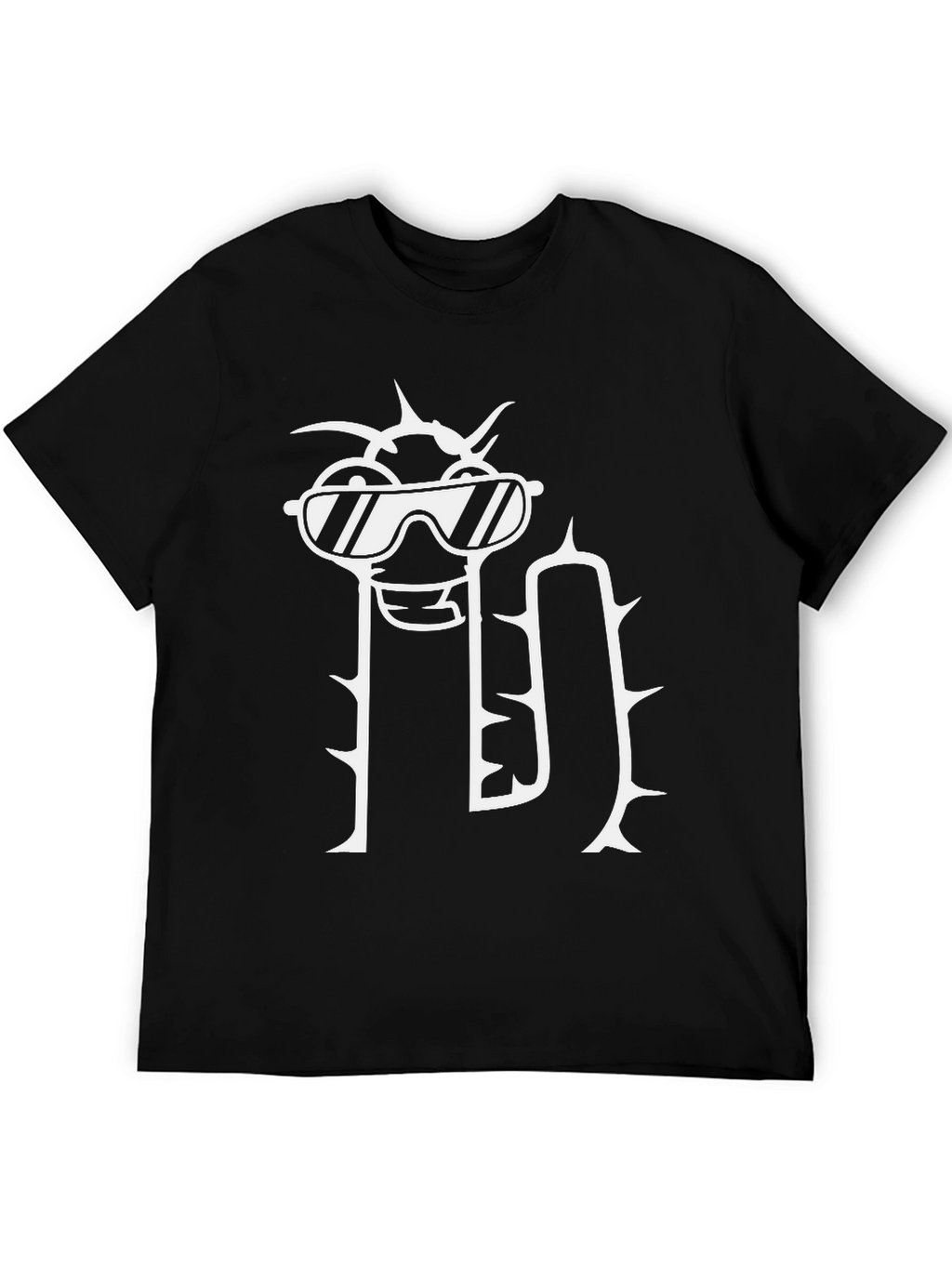 Cool Cactus Graphic T-Shirt - Mens Black Tee
