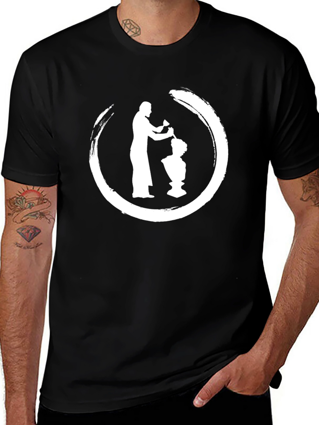 Zen Sculptor Black T-Shirt