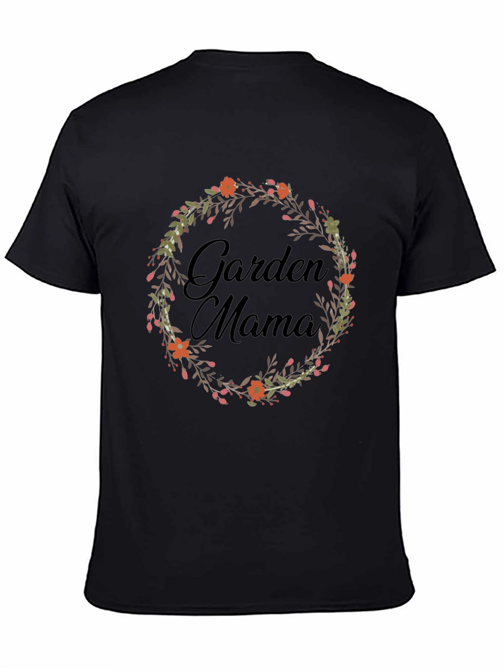 Garden Mama T-Shirt - Floral Wreath Design