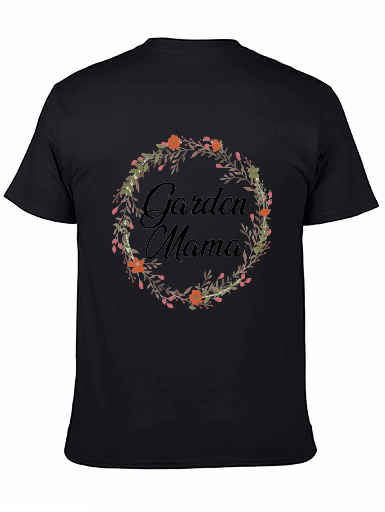 Garden Mama T-Shirt - Floral Wreath Design