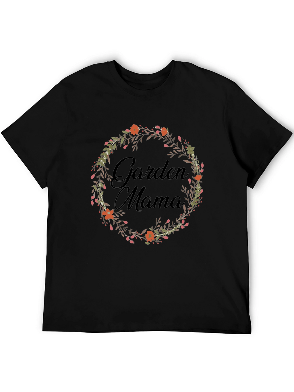 Garden Mama T-Shirt - Floral Wreath Design