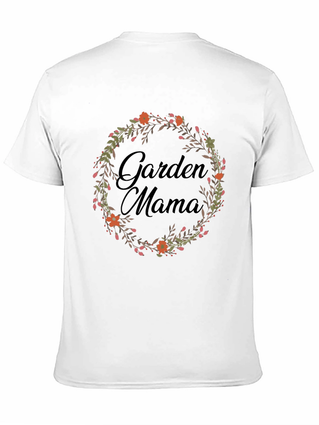 Garden Mama T-Shirt - Floral Wreath Design