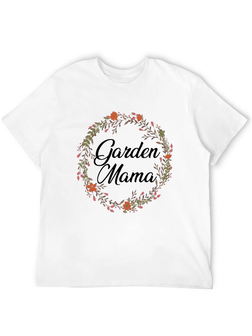 Garden Mama T-Shirt - Floral Wreath Design