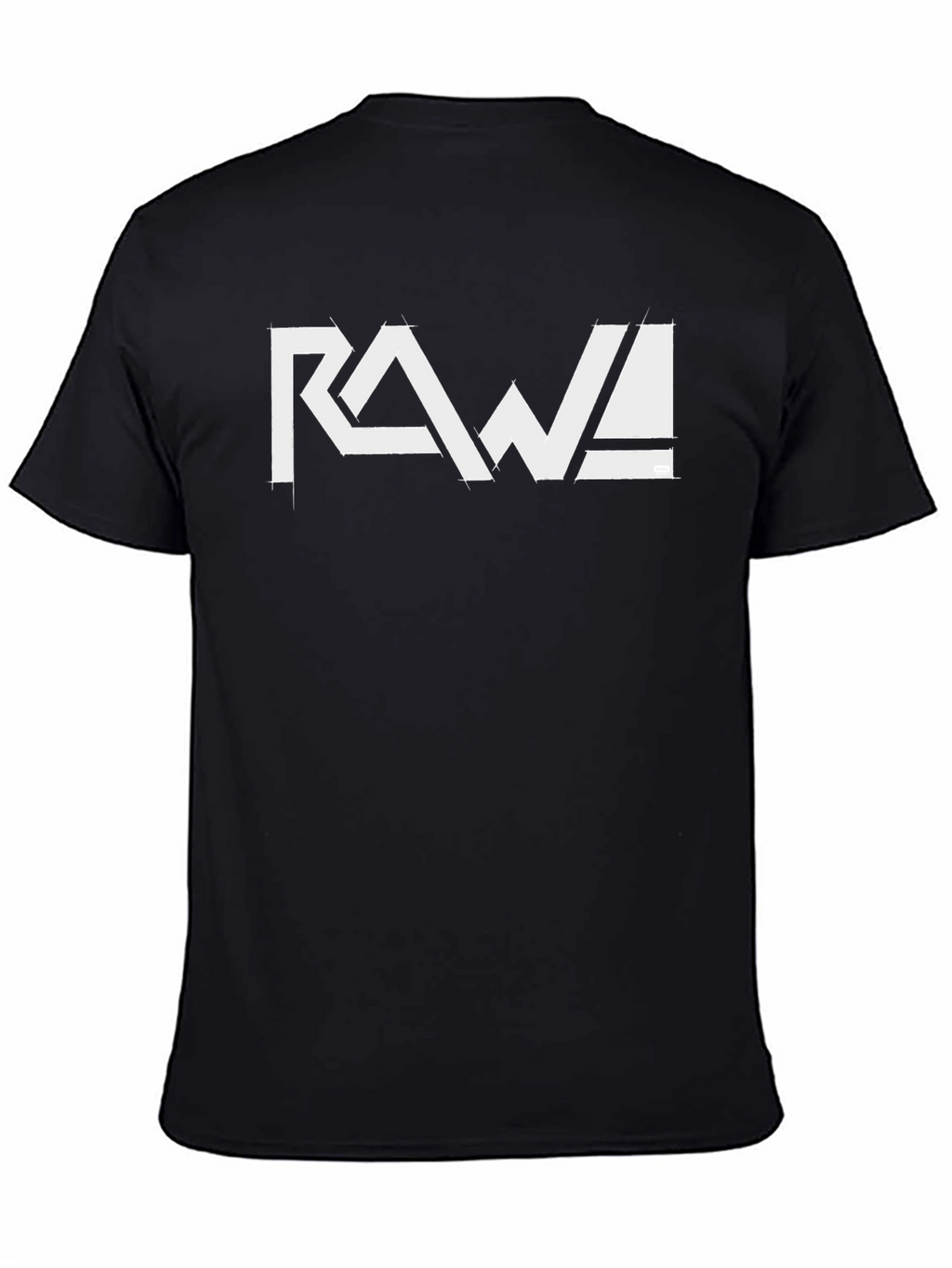 Black RAW! Graphic Tee - Cool Casual Style