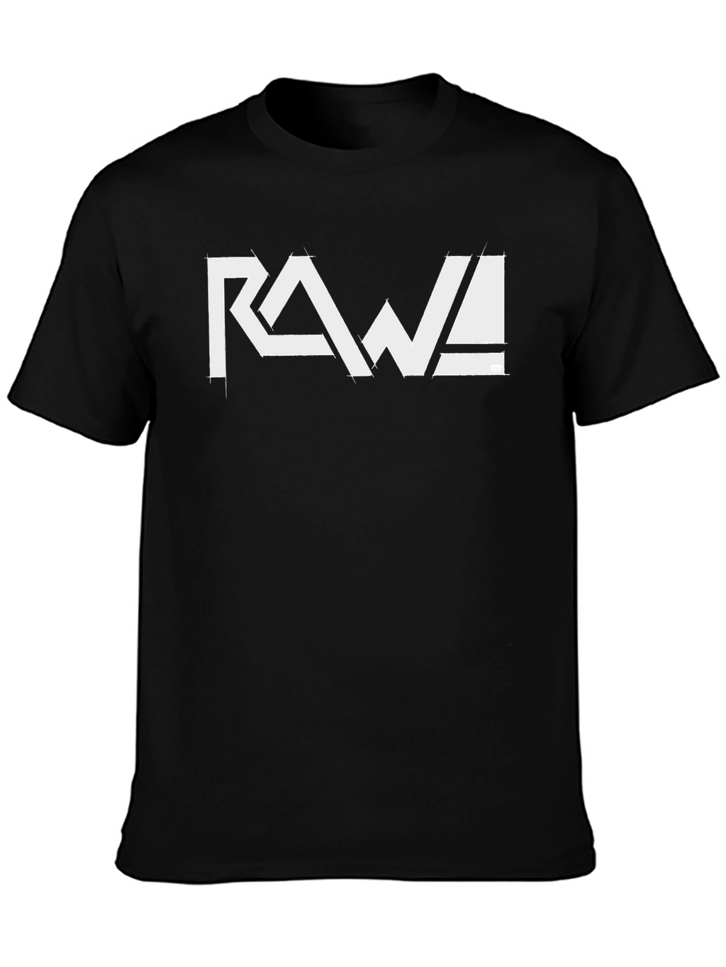 Black RAW! Graphic Tee - Cool Casual Style