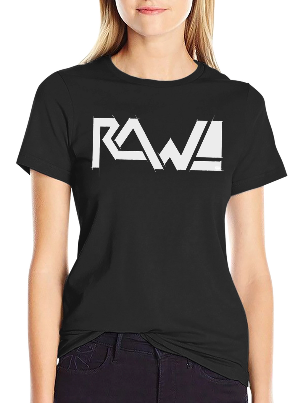 Black RAW! Graphic Tee - Cool Casual Style