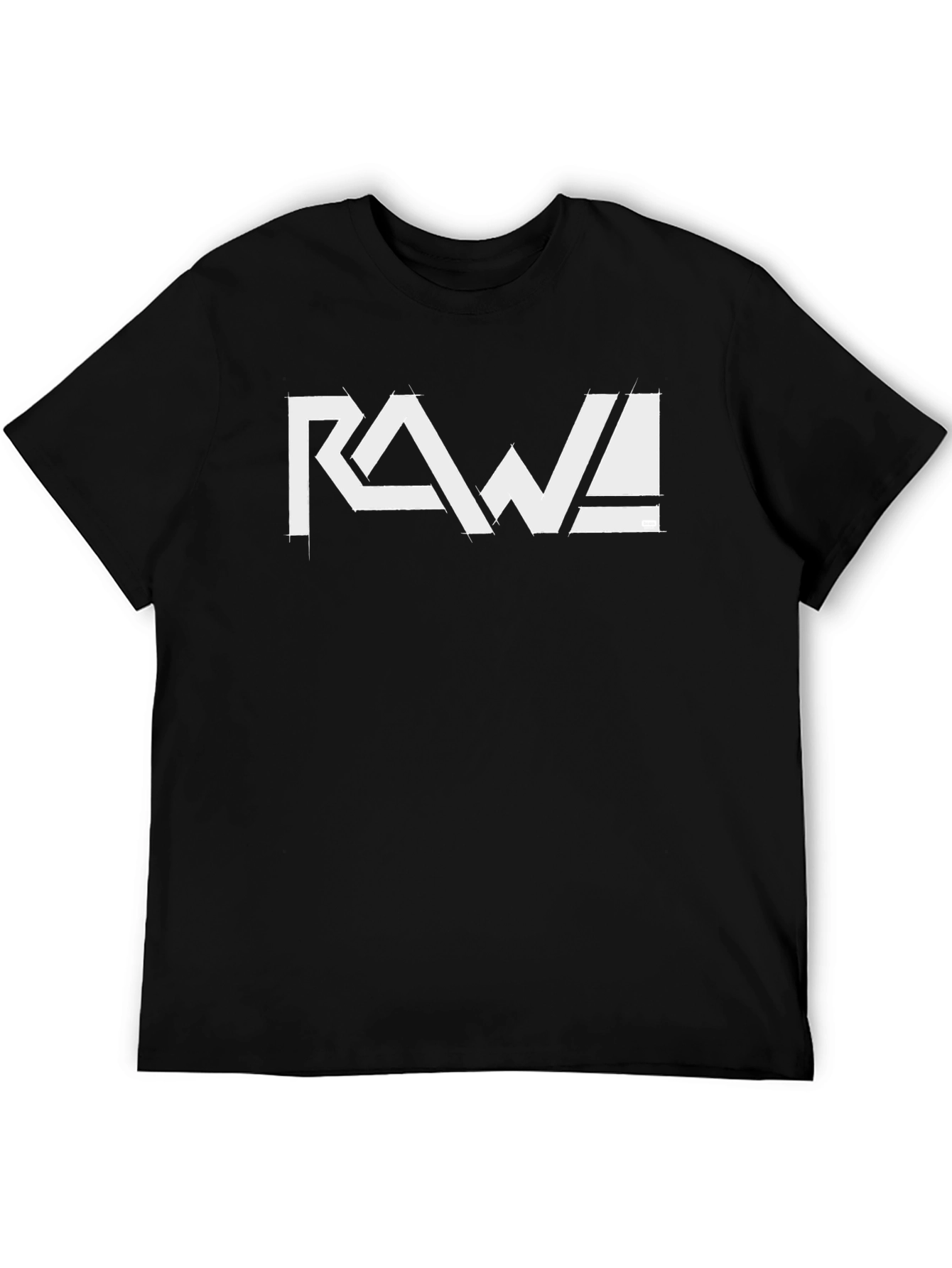 Black RAW! Graphic Tee - Cool Casual Style