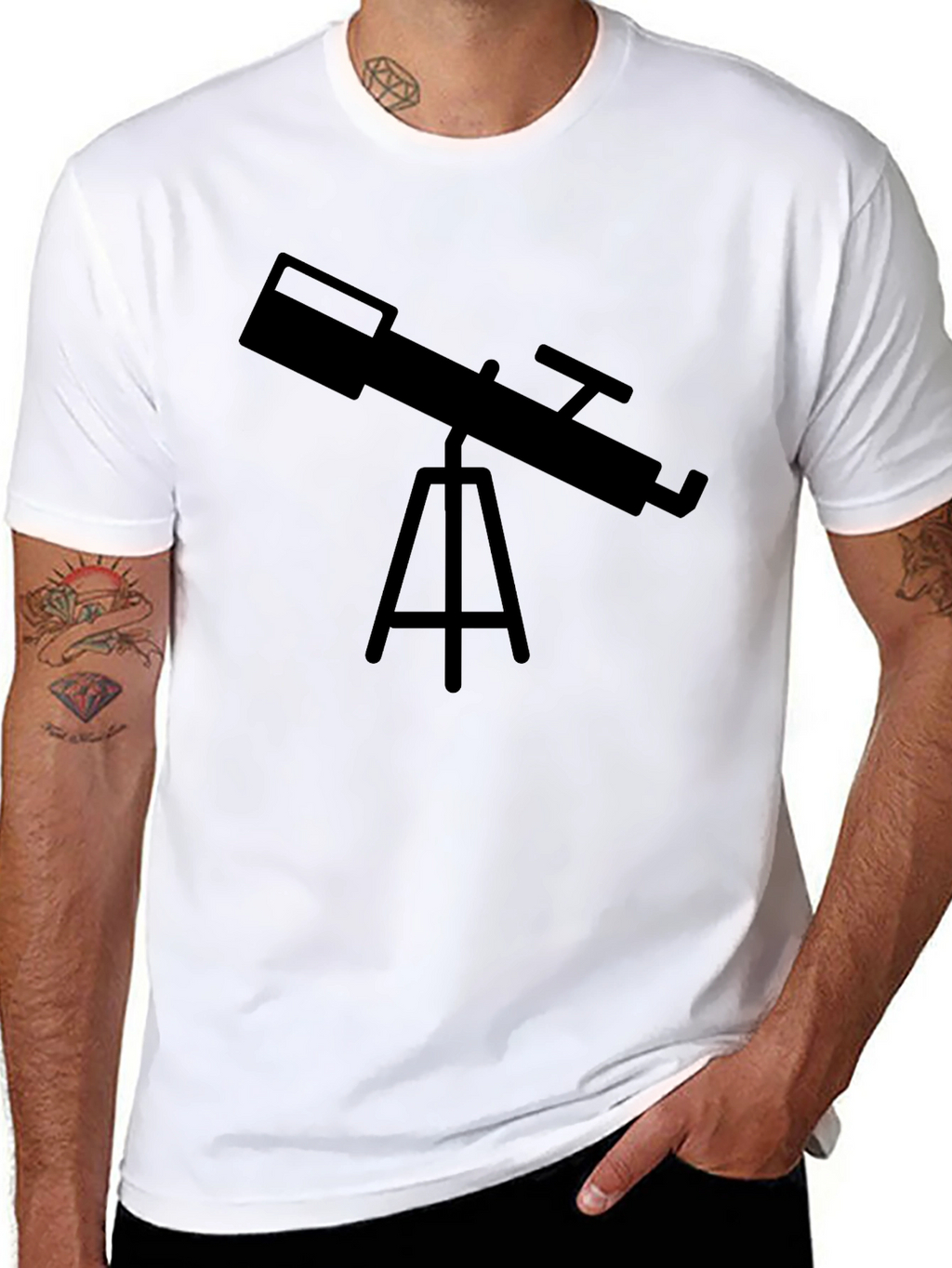 Telescope Graphic T-Shirt - Stargazers Tee