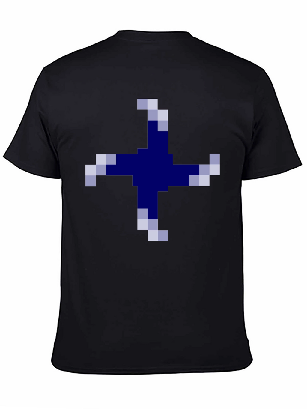 Pixelated Cross Graphic Tee - Casual Comfort