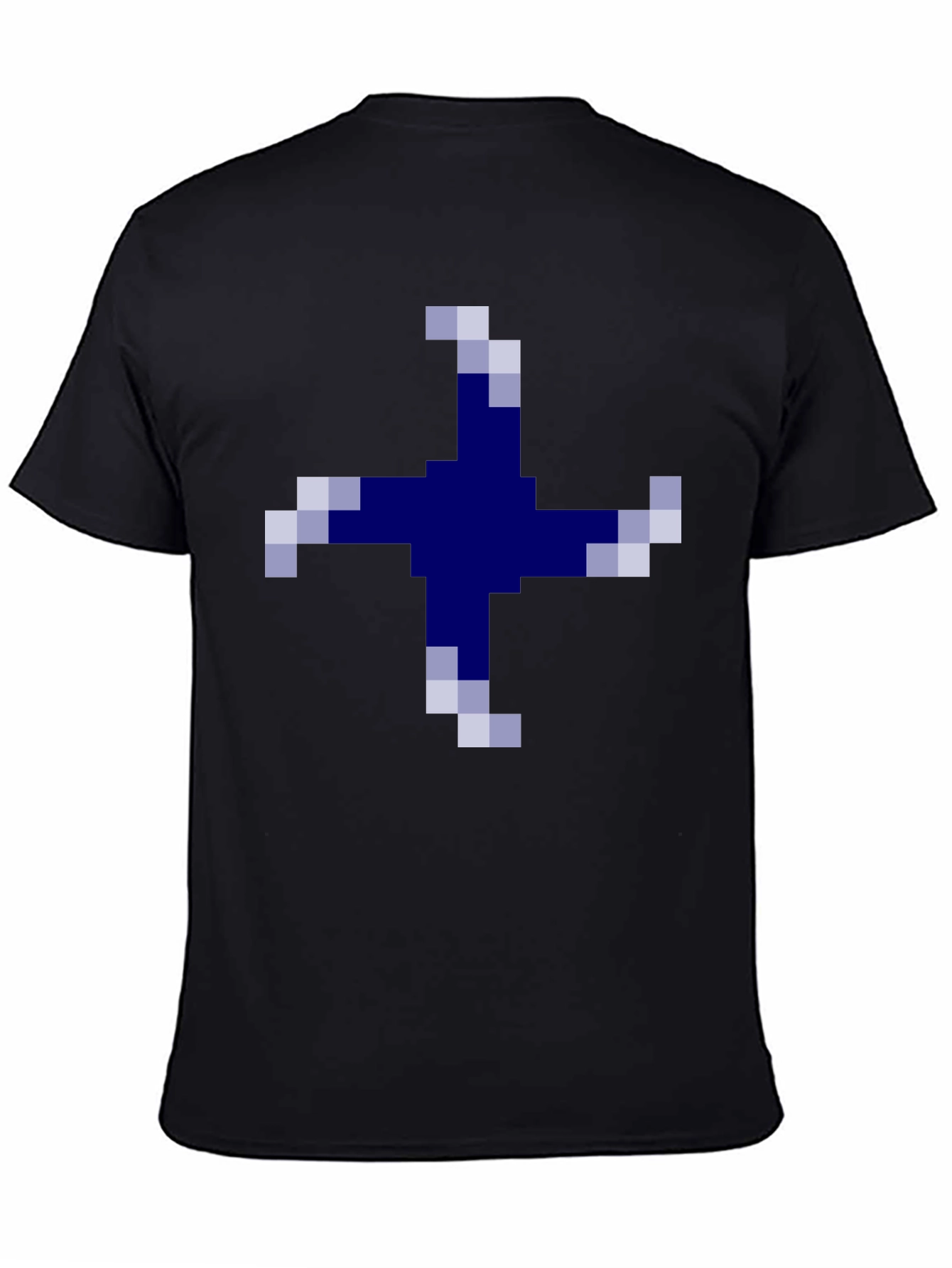 Pixelated Cross Graphic Tee - Casual Comfort
