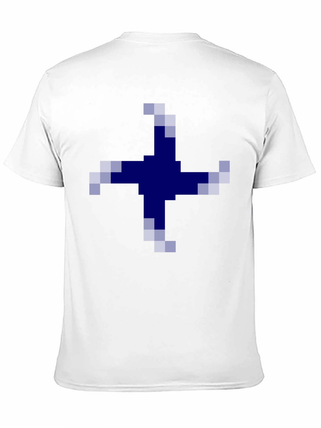 Pixelated Cross Graphic Tee - Casual Comfort