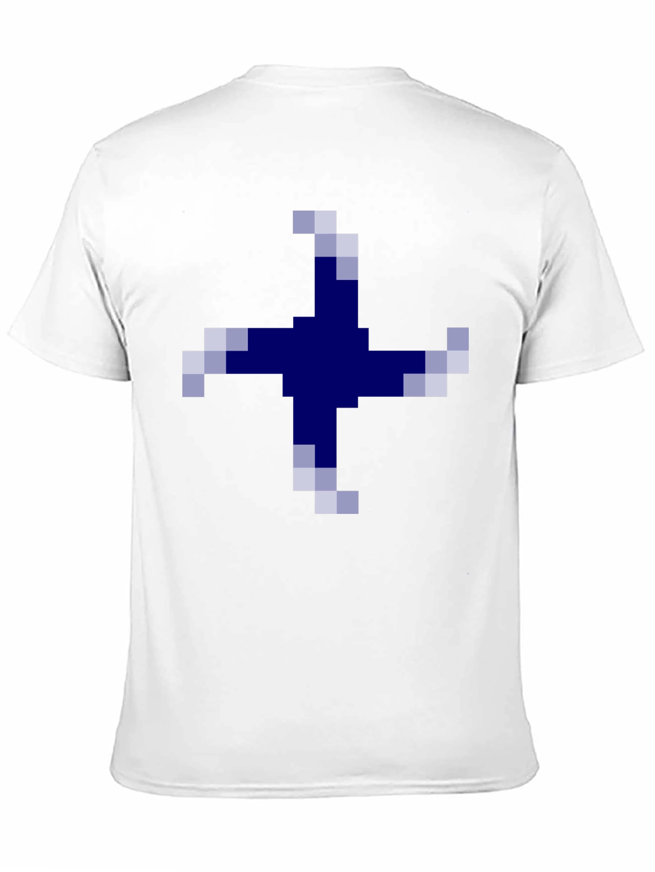 Pixelated Cross Graphic Tee - Casual Comfort