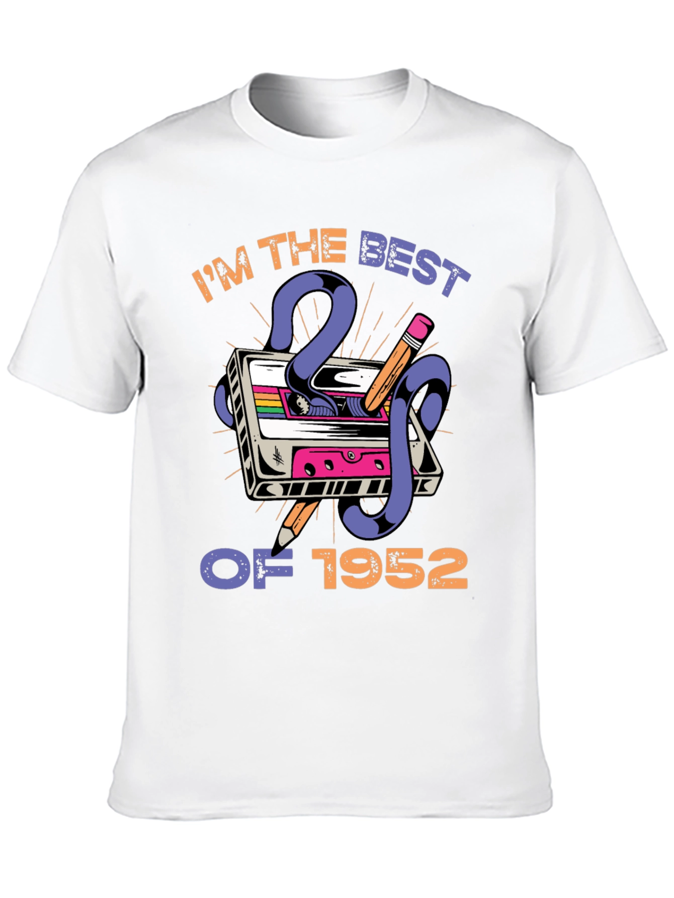Retro Birthday T-Shirt - Best of 1952 Cassette Tape Tee